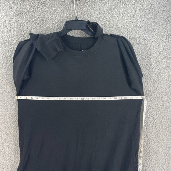 Boody Womens Top Sweater Bamboo Organic Cotton Active Weekend Crew Black Sz M - Picture 2 of 9